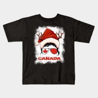 Canada girl, Canadian Christmas gift , Regalo Navidad Canada Kids T-Shirt